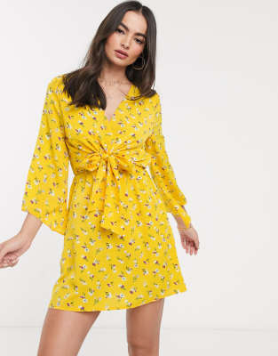 ax paris yellow dress