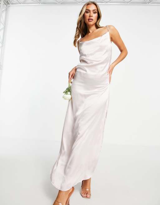 Silk slip dress on sale wedding