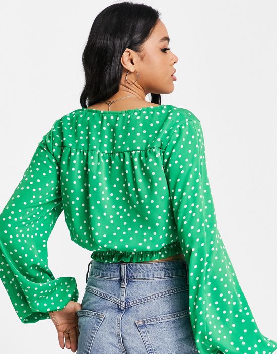 https://images.asos-media.com/products/ax-paris-wrap-cropped-blouse-in-green-polka/201814482-2?$n_550w$&wid=550&fit=constrain