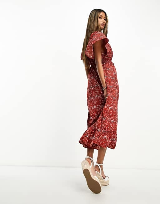 Ax paris outlet red floral dress