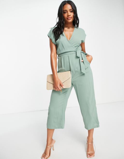 Green Knot Front Jumpsuit – AX Paris