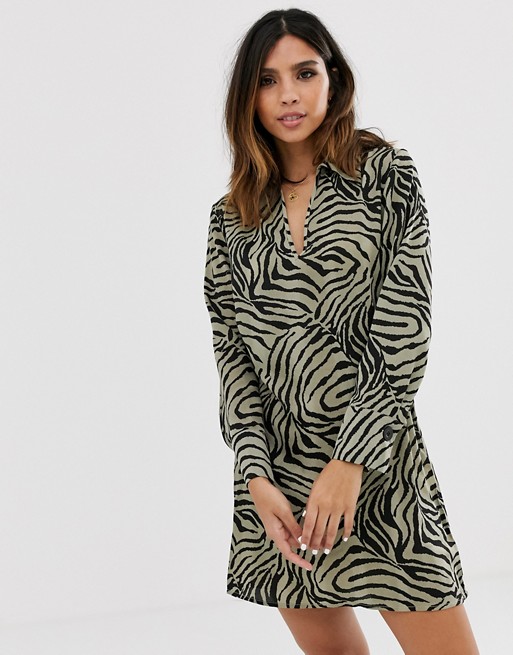 AX Paris zebra print shift dress