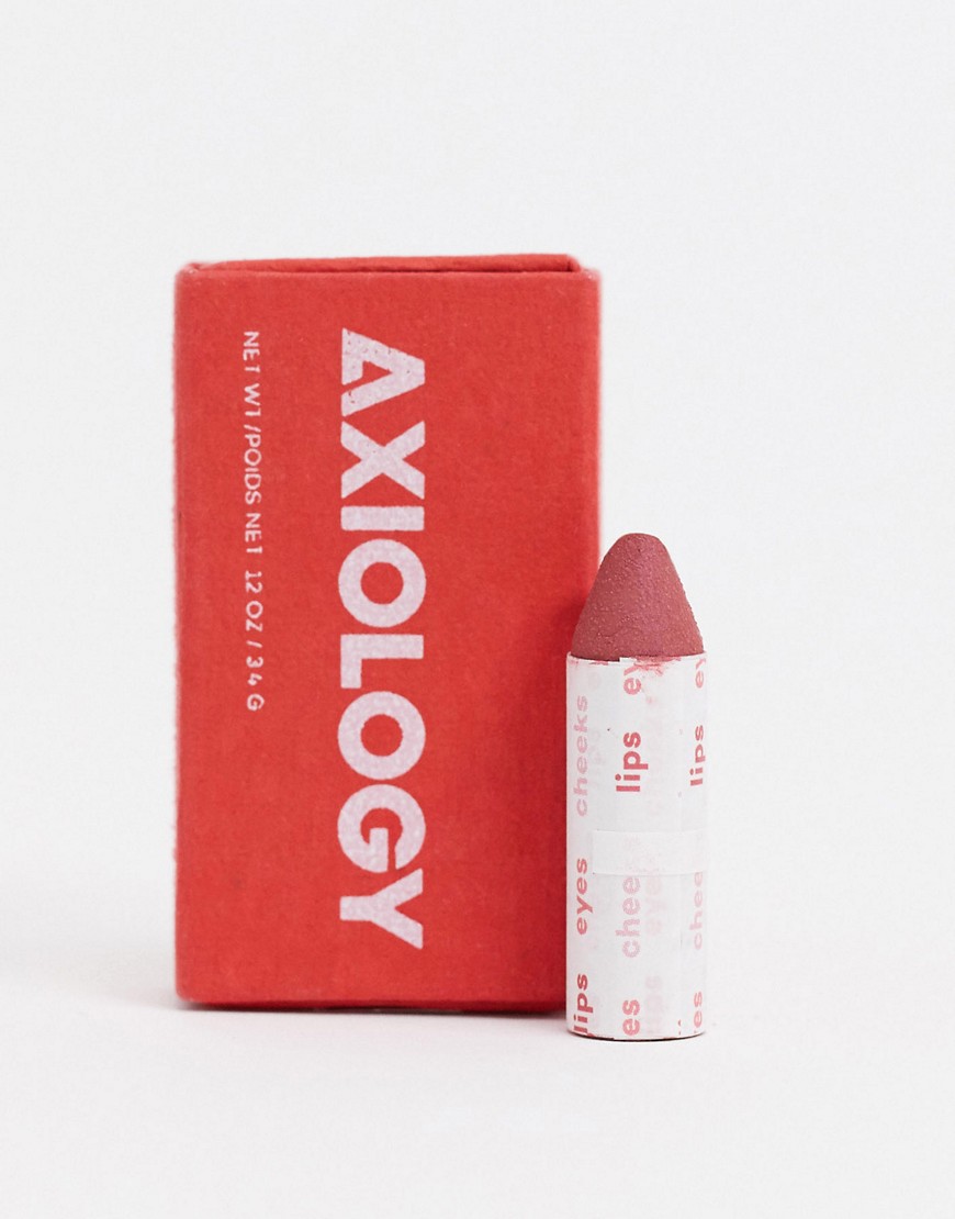Axiology – The Balmies Lip Cheek and Eye Balm Semi Matte – Balsam för läppar, kinder och ögon – Nude Plum-Pink