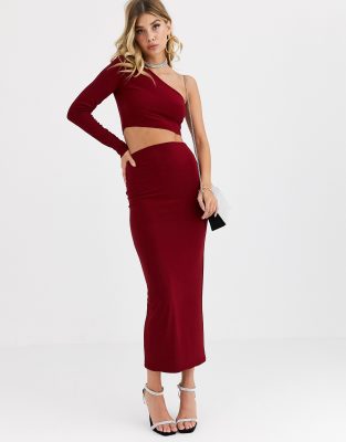 midaxi bodycon skirt