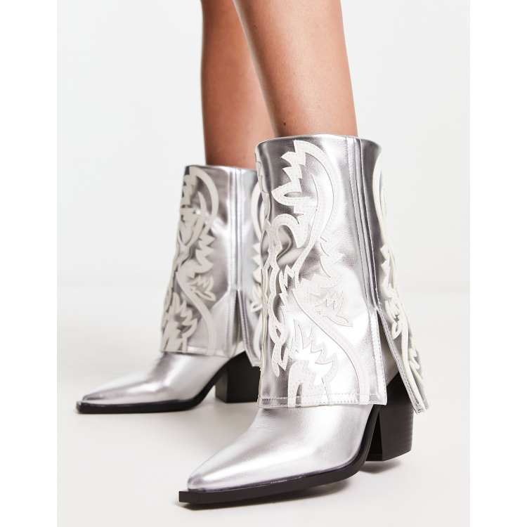 Fold over store cowboy boots