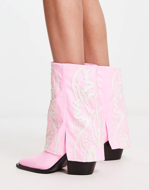 Pink cowboy boots clearance uk