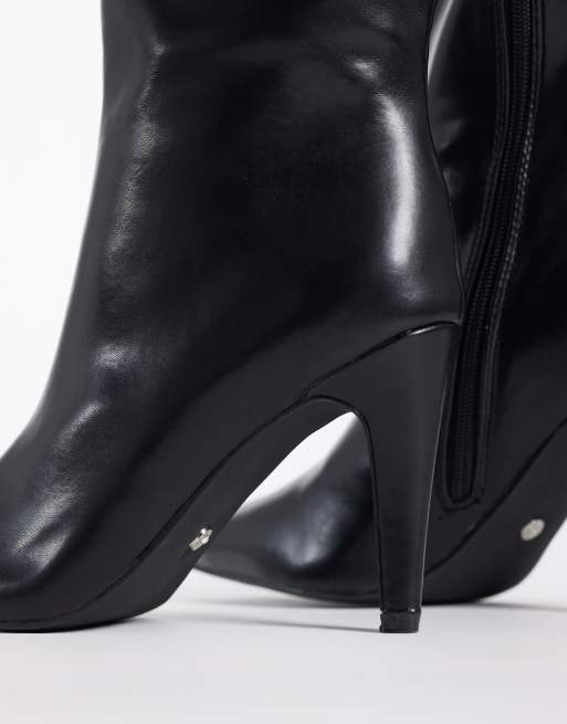 Azalea Wang Beaucoup heeled over the knee boots in black, 3 of 4