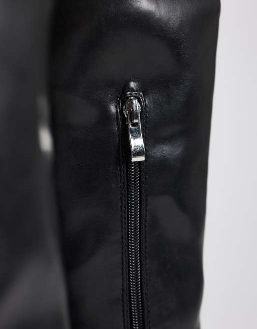 Azalea Wang Beaucoup heeled over the knee boots in black, 4 of 4