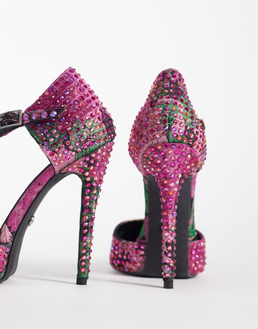 Azalea Wang - Daiyya - Pumps met hak en studs in roze, 4 van 4