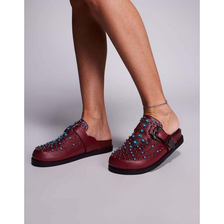 【新品未開封】マーク・キング　「AZALEA IN AUGUSTA」 Azalea Wang Flair studded clogs with buckle detail in
