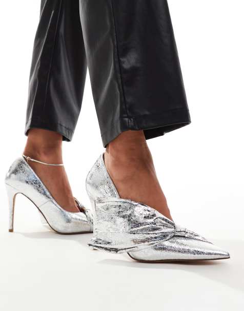 Azalea Wang - Geovanni - Chaussures à talon ornementées - Argenté - view 1