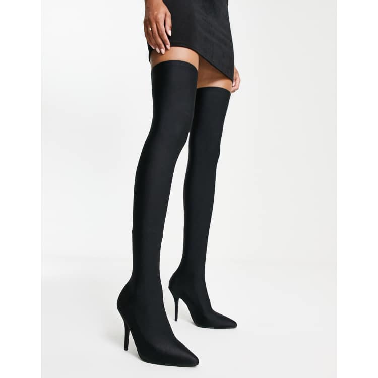 Tight thigh hotsell high heel boots