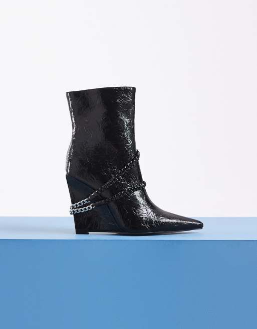 Azalea Wang - Jacques - Bottines compensées - Noir, 2 de 4
