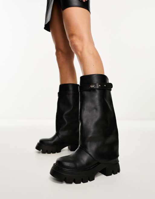 Azalea Wang - Jet - Bottines à rabat - Noir, 3 de 4