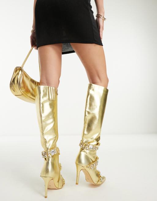 Cheap gold outlet boots