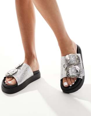  Lynel embellished sandal with western buckle 