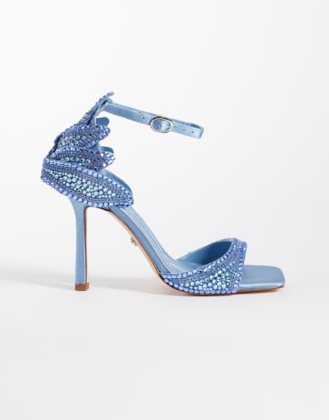 Azalea Wang – Rusyn – Verzierte Sandaletten in Blau - view 1