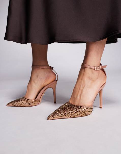 Azalea Wang - Waraia - Chaussures à talon ornementées - Doré - view 1