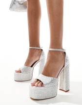 Glamorous silver mirror barely there heeled sandal store