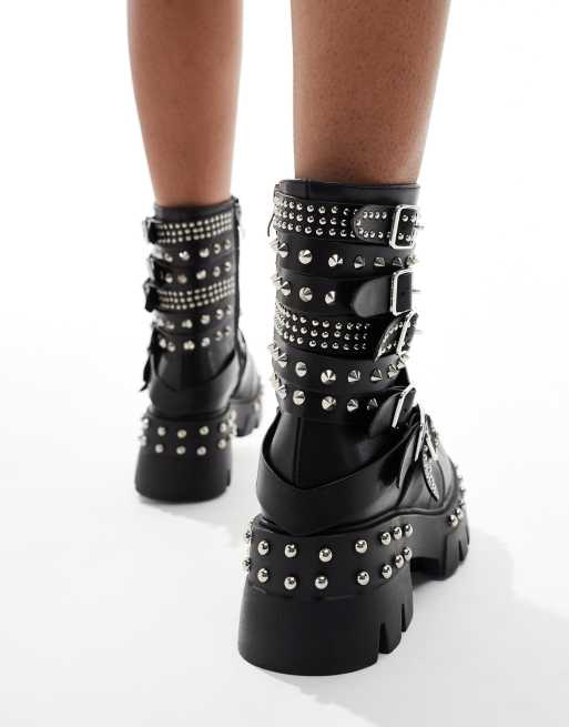 Studded ankle boots asos online