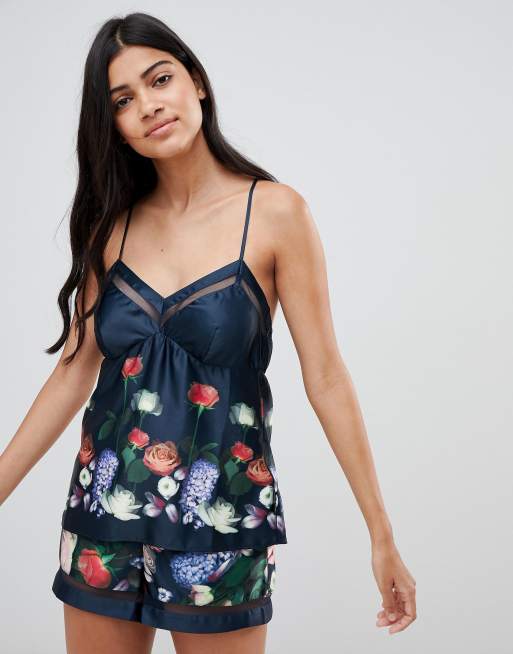 B By Ted Baker Kensington Floral Satin Pajama Short