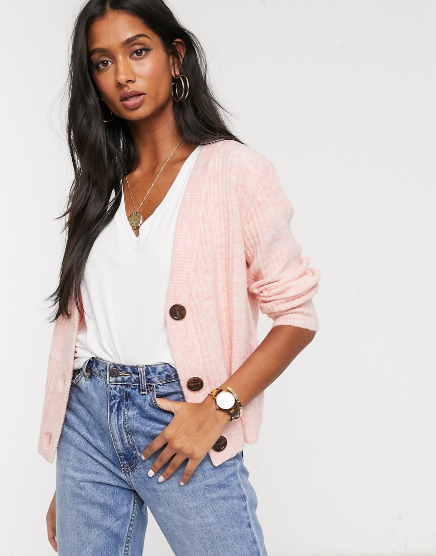 B. Young knit cardigan-Pink