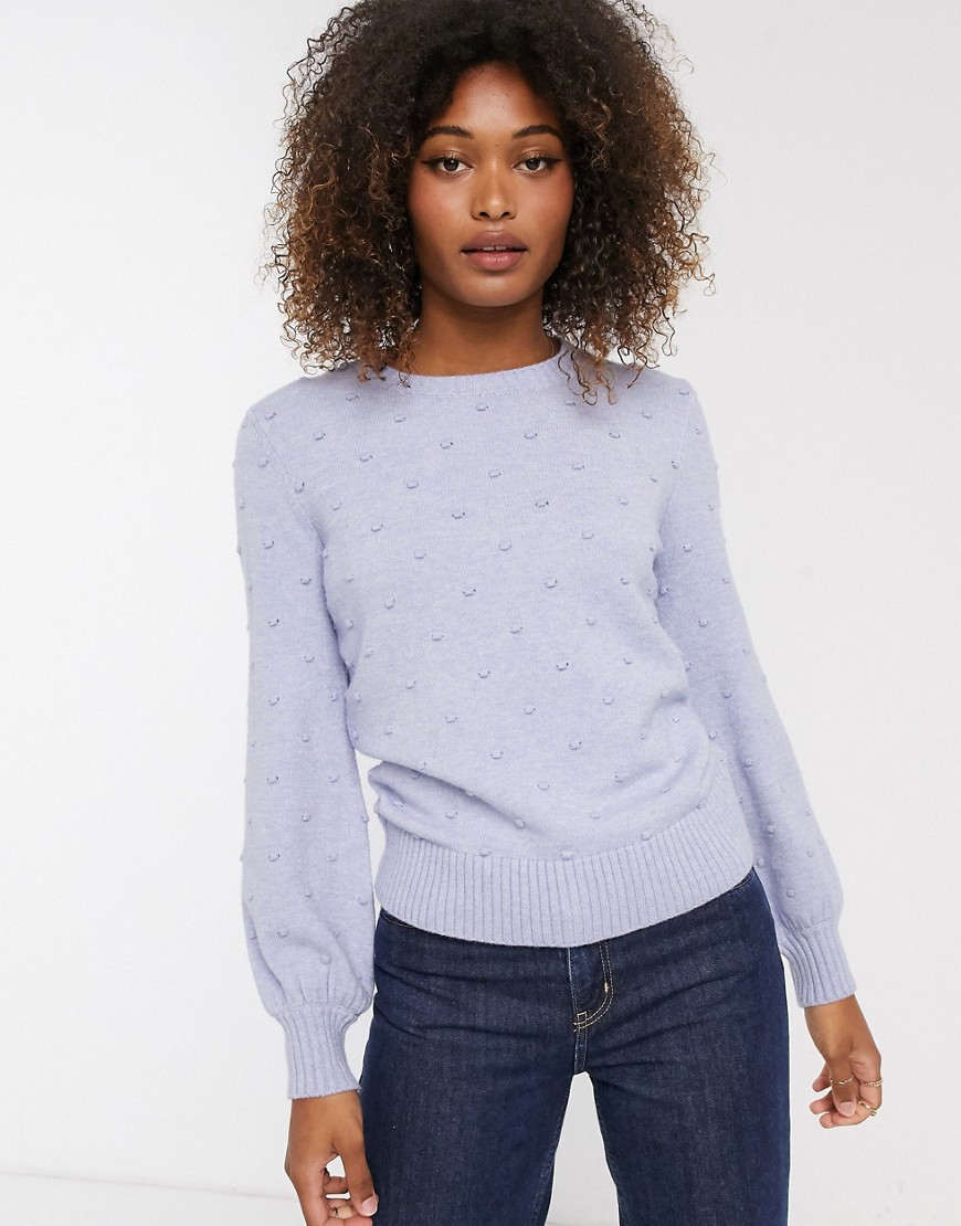 B.young B. Young Sweater With Puff Sleeves-blues