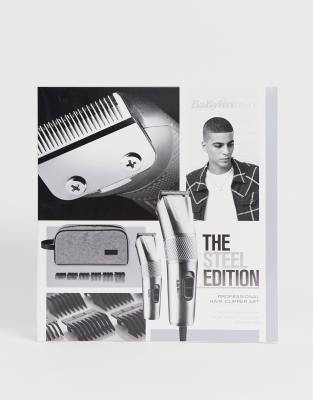 babylissmen the steel edition hair clipper gift set