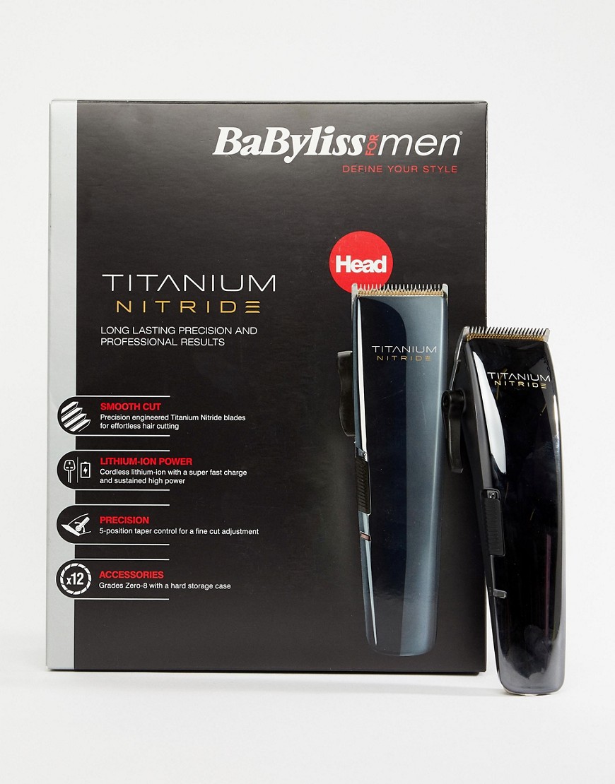 BabylissMEN - Titanium Nitride Clipper - Tondeuseset, VK-stekker-Zonder kleur