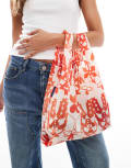 [Baggu] Baggu baby packable shopper tote bag in cowgirl print-Red No Size Cowgirl