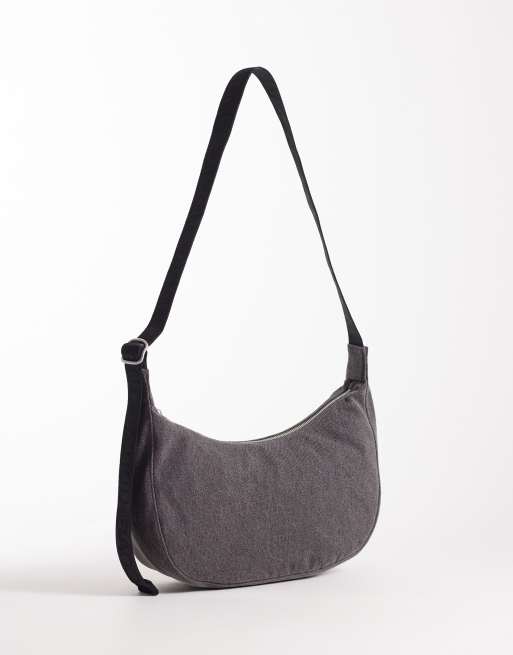 Baggu - Borsa media a mezzaluna color denim