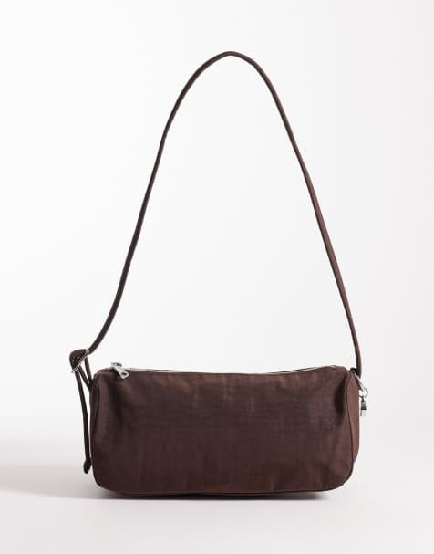 Baggu - Borsa morbida in nylon color caffè - view 1