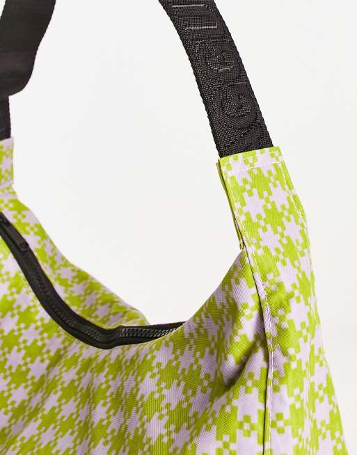 Baggu festival medium nylon crescent crossbody bag in gingham, 4 of 4