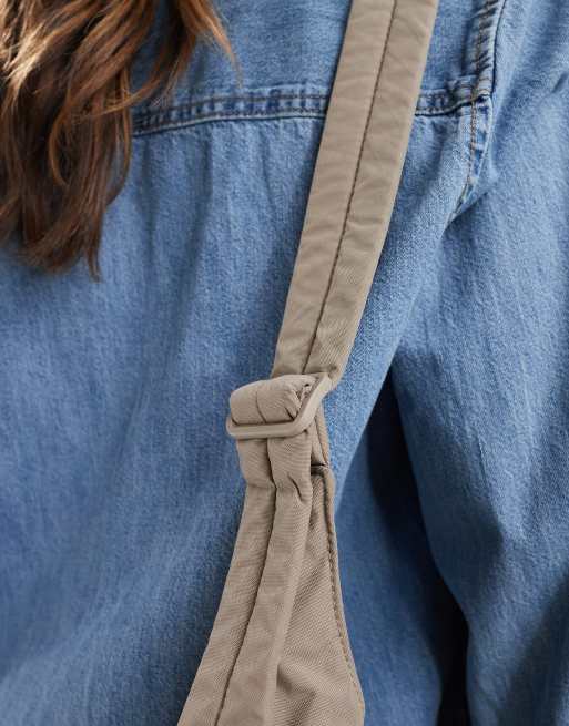Baggu - Grand sac porté épaule en nylon - Gris tourterelle , 2 de 4