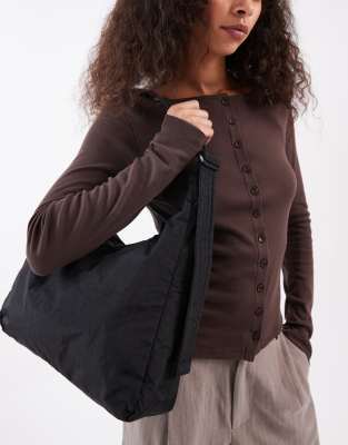 Baggu - Grand sac porté épaule en nylon - Noir