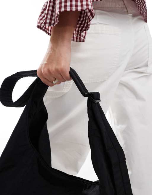 Baggu – Große Schultertasche aus Nylon in Schwarz, 2 von 4