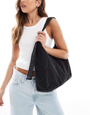 Baggu large nylon shoulder bag in black | ASOS