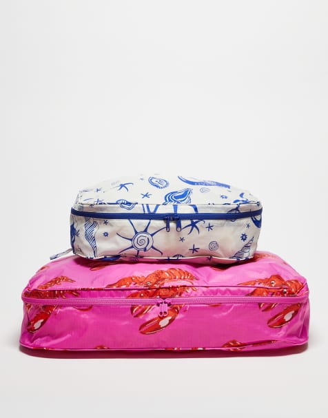 Baggu large sea creatures packing cube 2 pack set in multi - view 1