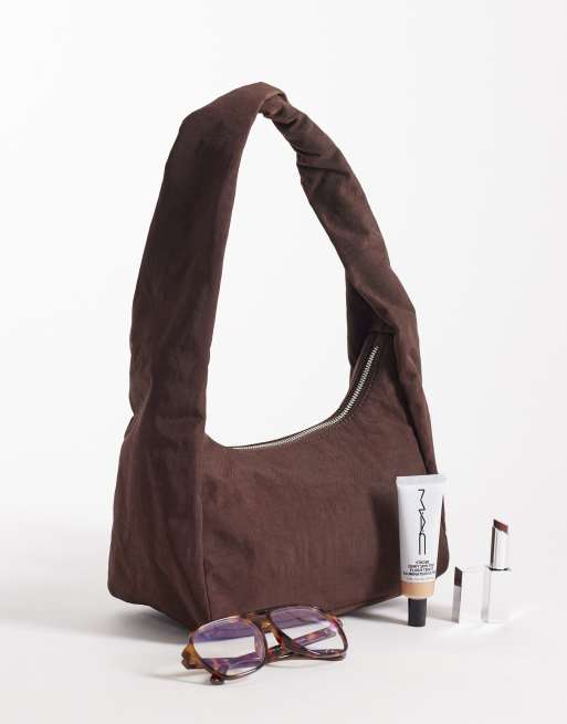Baggu – Mała nylonowa torebka w kawowym kolorze, 2 z 4