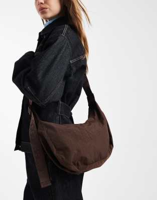 Baggu Baggu medium nylon crescent bag in coffee-Brown