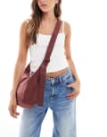 [Baggu] Baggu medium nylon crescent bag in mahogany-Red No Size Mahogany