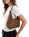 [Baggu] Baggu mini nylon shoulder bag in leopard print-Brown No Size Leopard