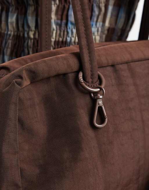 Baggu nylon bowler bag in coffee, 2 of 4