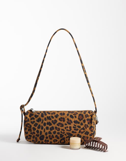 Baggu nylon loaf shoulder bag in leopard print, 2 of 4