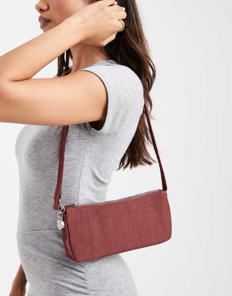 Baggu nylon pochette shoulder bag in mahogany - view 1