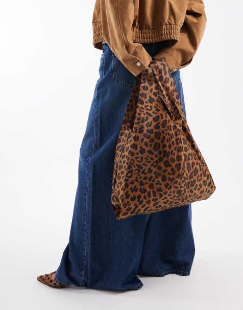 Baggu - Nylon tote tas met luipaardprint - view 1