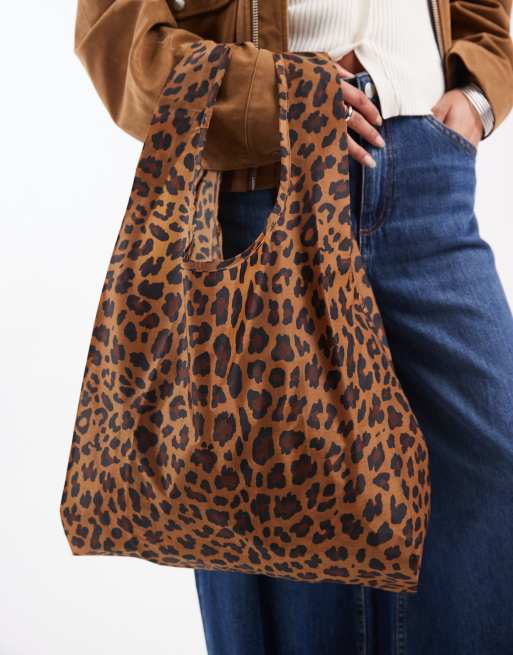 Baggu – Nylonowa torba shopper typu tote we wzór w cętki, 2 z 4