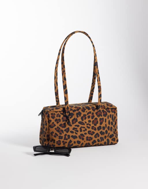 Baggu – Nylonowa torebka typu bowler w panterkę, 2 z 4