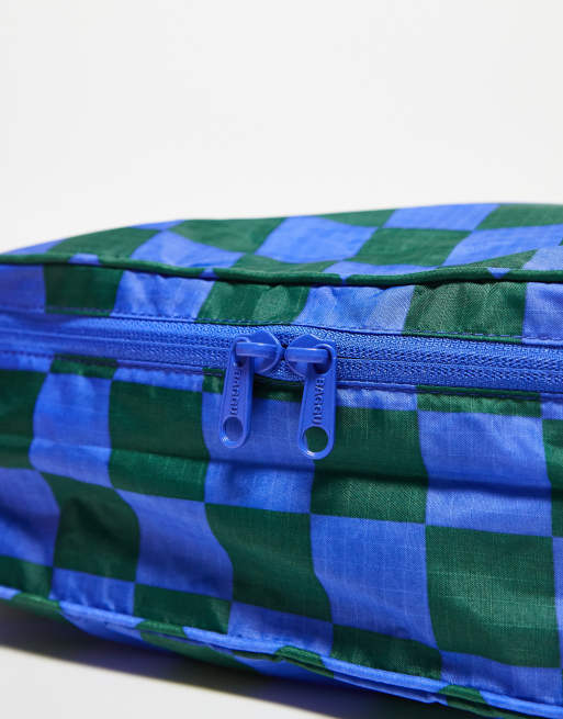 Baggu pack of packing cubes in checkerboard print ASOS