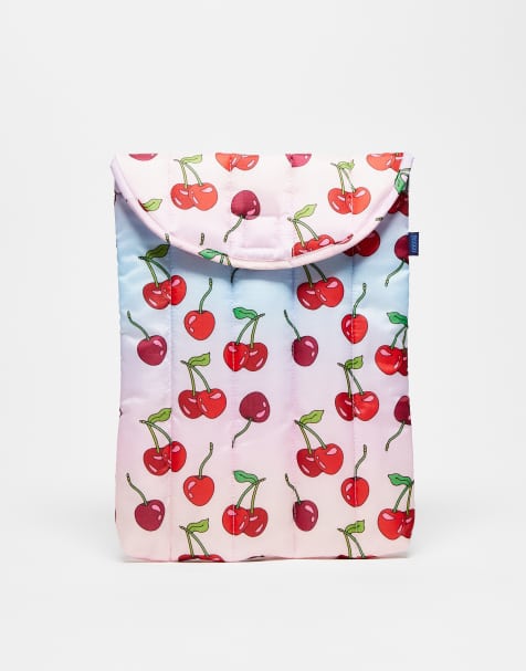 Baggu puffy laptop sleeve 13""/14"" in cherry print - view 1